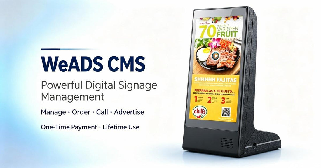 How to Use WeADS CMS: Cloud-Based Digital Signage, Ordering &amp; Call Service Software