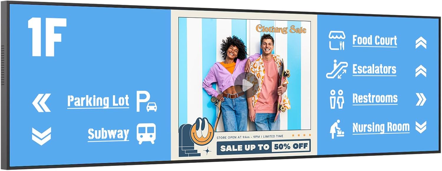 Ultra-Wide Digital Signage Display