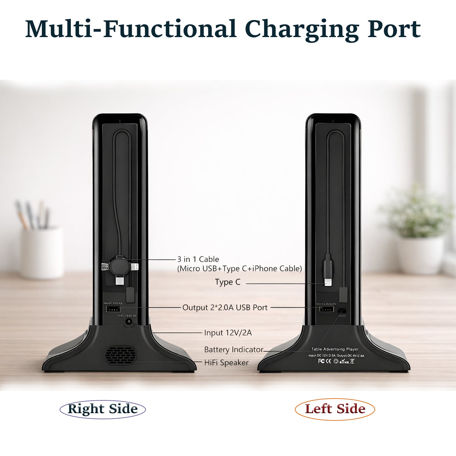 WeADS 835SD Digital Signage Display for Tabletop