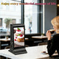 Digital Table Tent with 23200mAH Battery and Double Side Screen for Tabletop (White)835