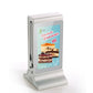 Digital Table Tent with 23200mAH Battery and Double Side Screen for Tabletop (White)835
