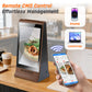 Double Side Screen  Digital Signage Display with 23200mAH Battery for Tabletop Wood Grain (868PX)