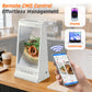 Double Side Screen  Digital Signage Display with 23200mAH Battery for Tabletop White (868PX)