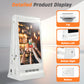 Double Side Screen  Digital Signage Display with 23200mAH Battery for Tabletop White (868PX)