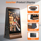 Double Side Screen  Digital Signage Display with 23200mAH Battery for Tabletop Wood Grain (868PX)