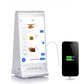Double Side Screen  Digital Signage Display with 23200mAH Battery for Tabletop White (868PX)