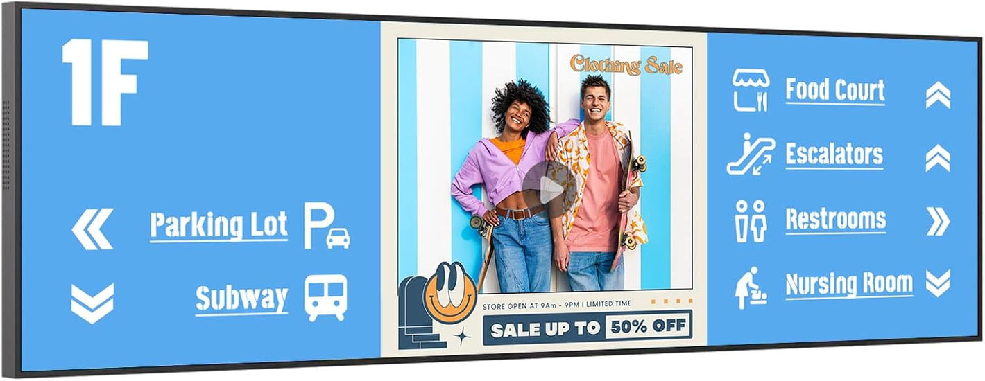 WeADS 24-48 inch Ultra-Wide Digital Signage Display