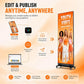 WeADS 80 Inch LED  Foldable Seamless Digital Signage Display