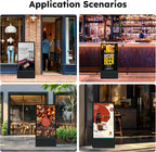 WeADS 43 inch Rechargeable Portable Freestanding Digital Signage Displays