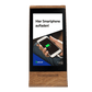 FYD-868 Tabletop Digital Signage Display with Dual-Screen ( Wood Grain)