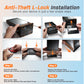 Double Side Screen  Digital Signage Display with 23200mAH Battery for Tabletop Wood Grain (868PX)