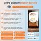 Double Side Screen  Digital Signage Display with 23200mAH Battery for Tabletop Wood Grain (868PX)