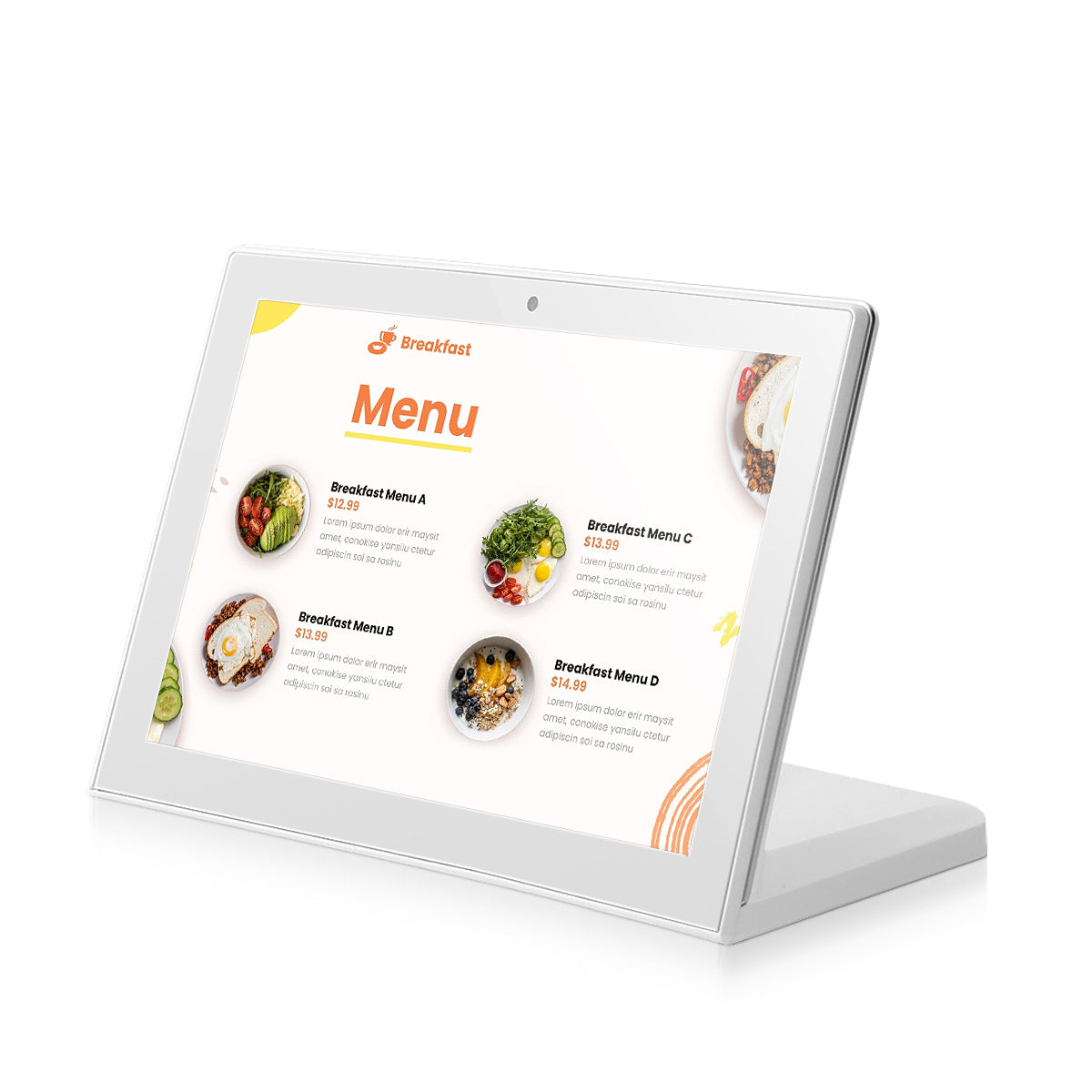 14" Android 11 Professional Digital Signage Tablet （White）