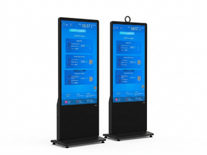 WeADS 43-75inch Double Side Screen Floor Standing Digital Sinage (RAM 2+32G)Black