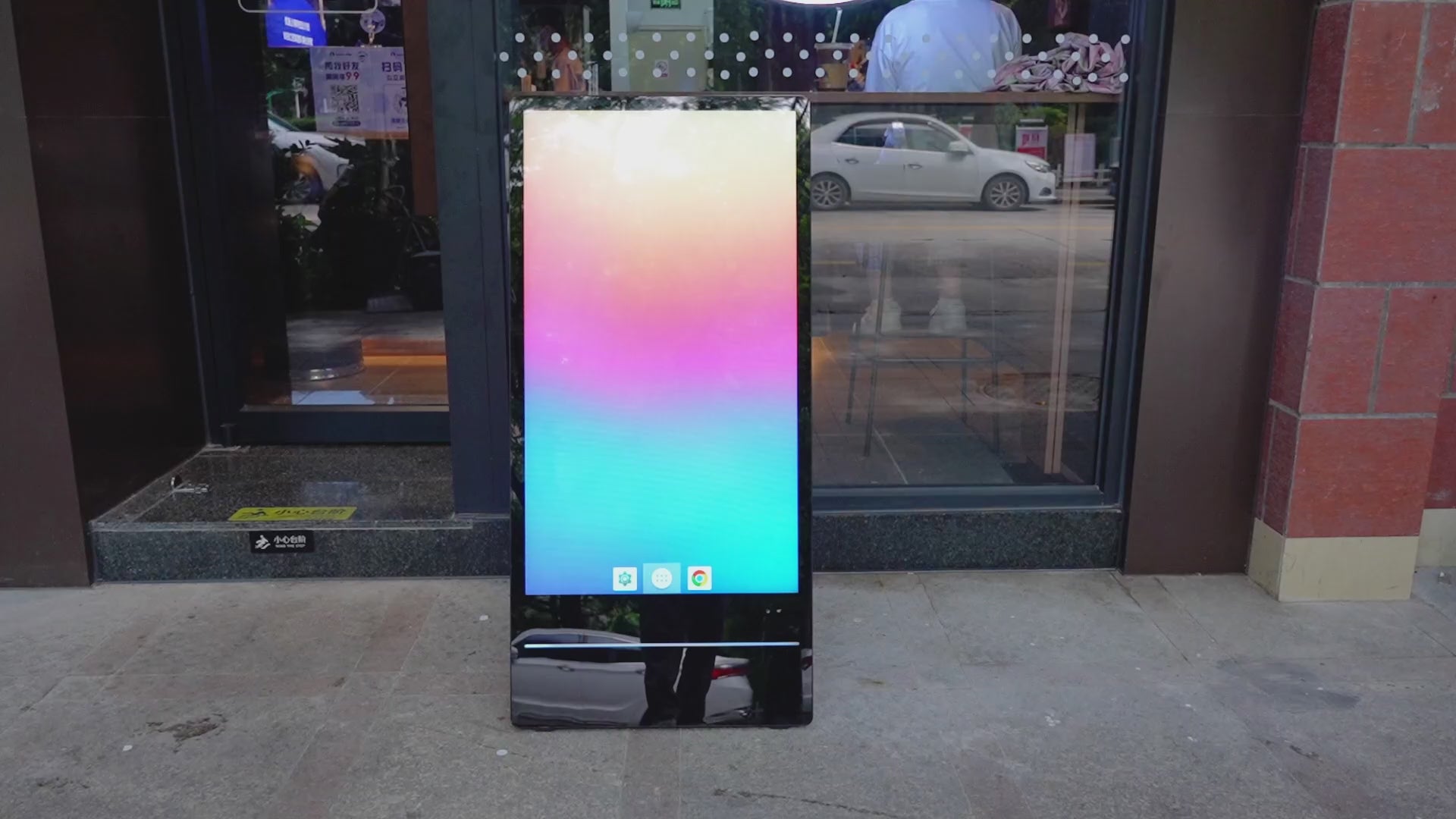 WeADS 43 inch Rechargeable Portable Freestanding Digital Signage Displays